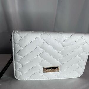 NWT Bebe White Quilted Women's Crossbody